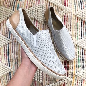 Ugg Adley Perf Silver Slip On Slip On Sneaker 12